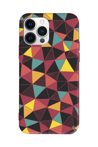 Mosaic Lansman Model İçi Kadife Silikon Telefon Kılıfı