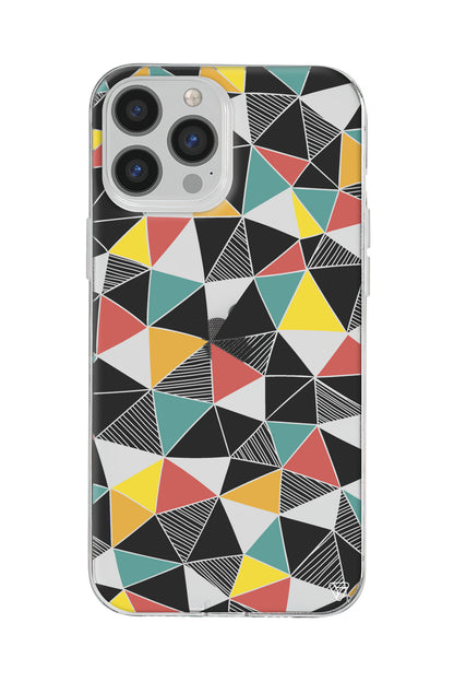 Mosaic Lansman Model İçi Kadife Silikon Telefon Kılıfı