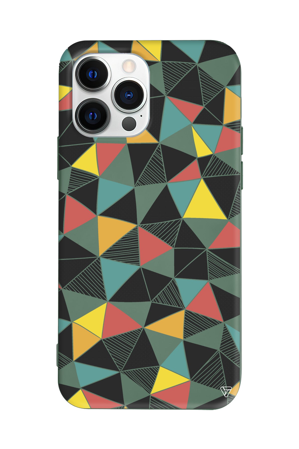 Mosaic Lansman Model İçi Kadife Silikon Telefon Kılıfı