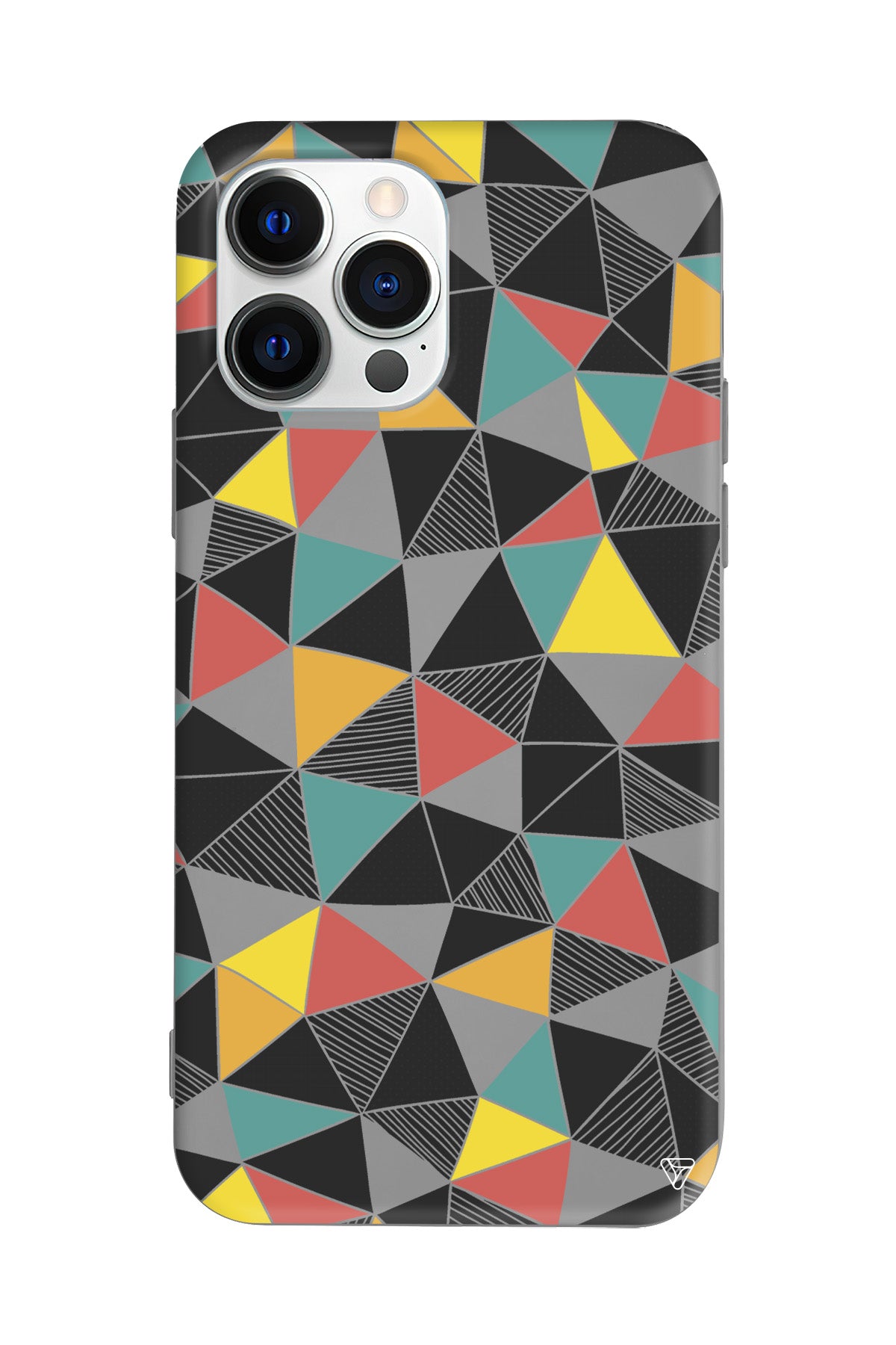 Mosaic Lansman Model İçi Kadife Silikon Telefon Kılıfı