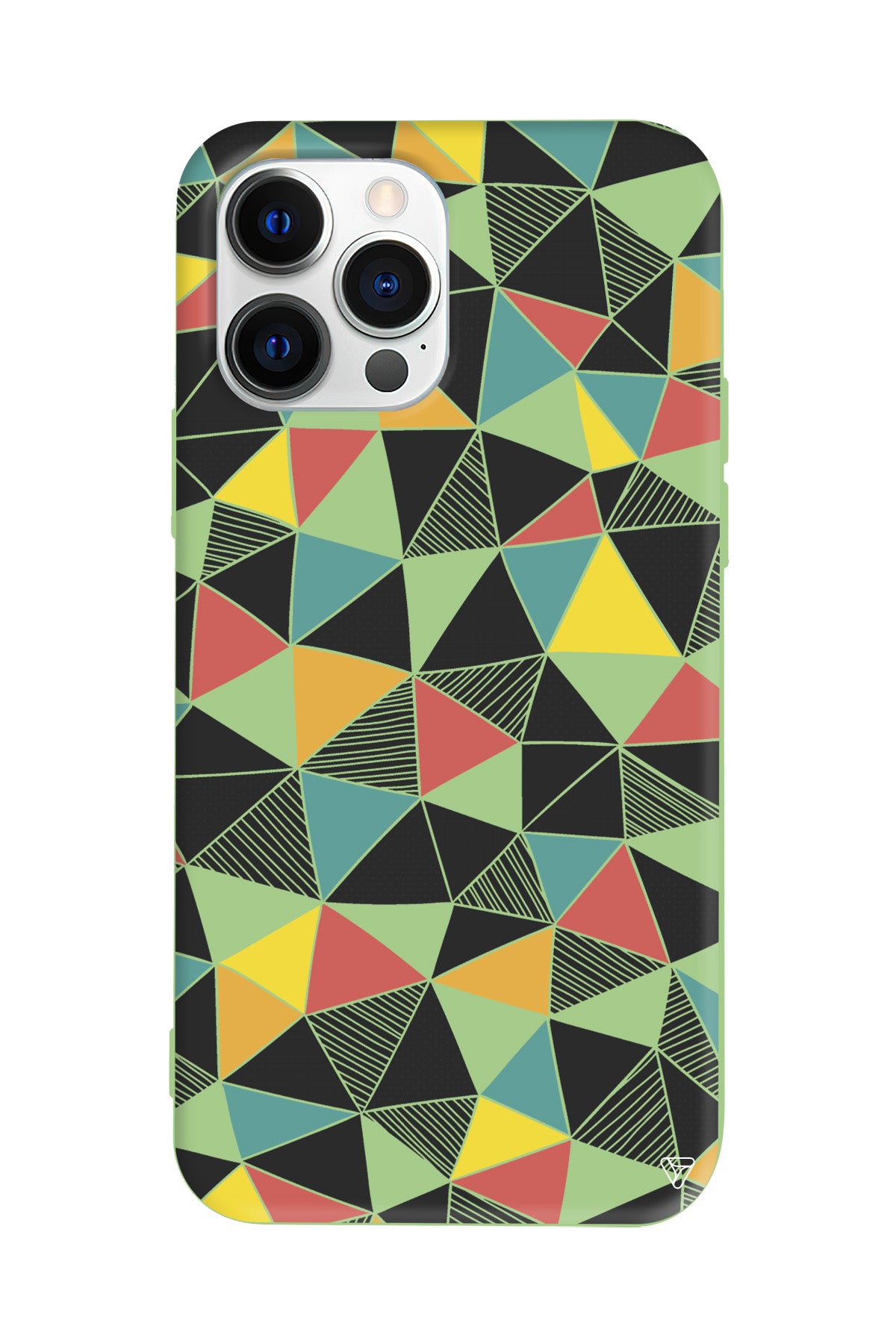 Mosaic Lansman Model İçi Kadife Silikon Telefon Kılıfı