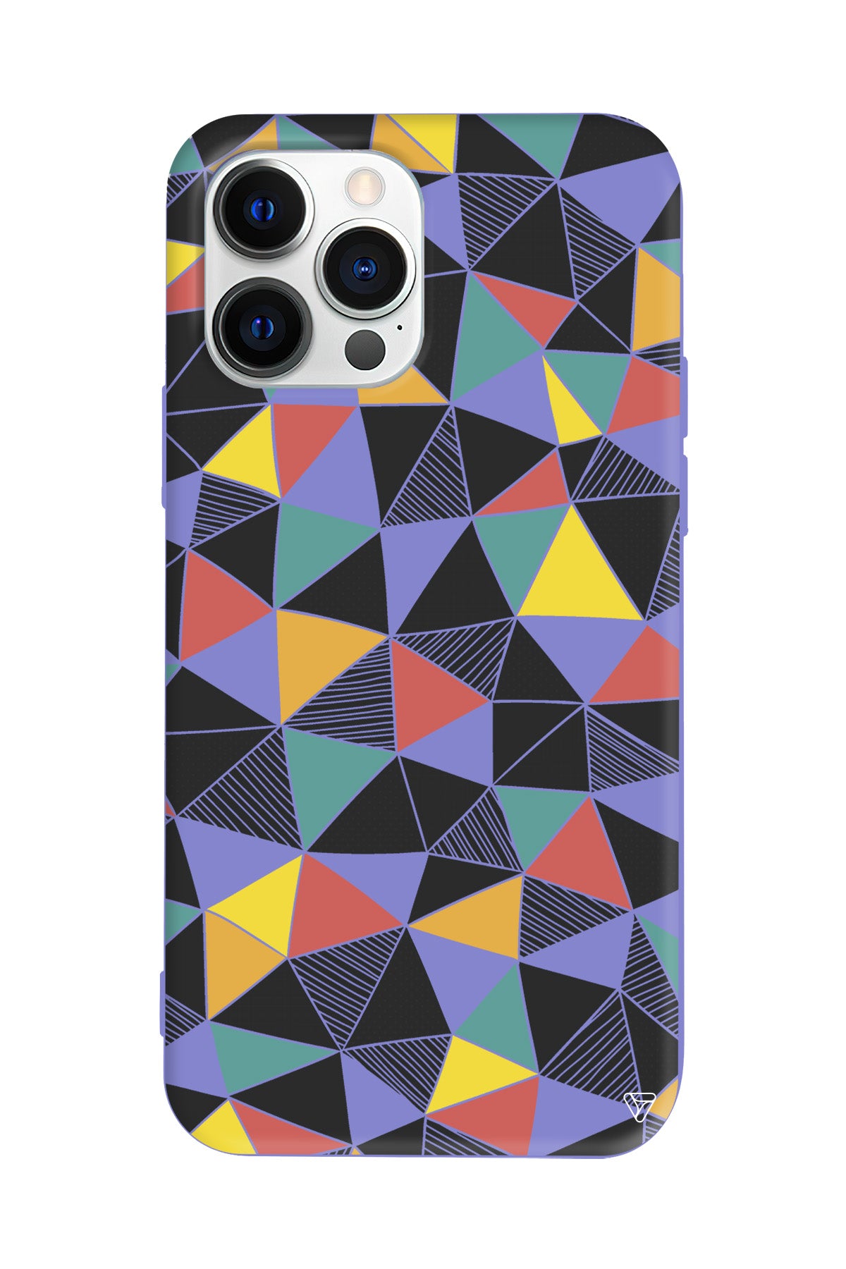 Mosaic Lansman Model İçi Kadife Silikon Telefon Kılıfı