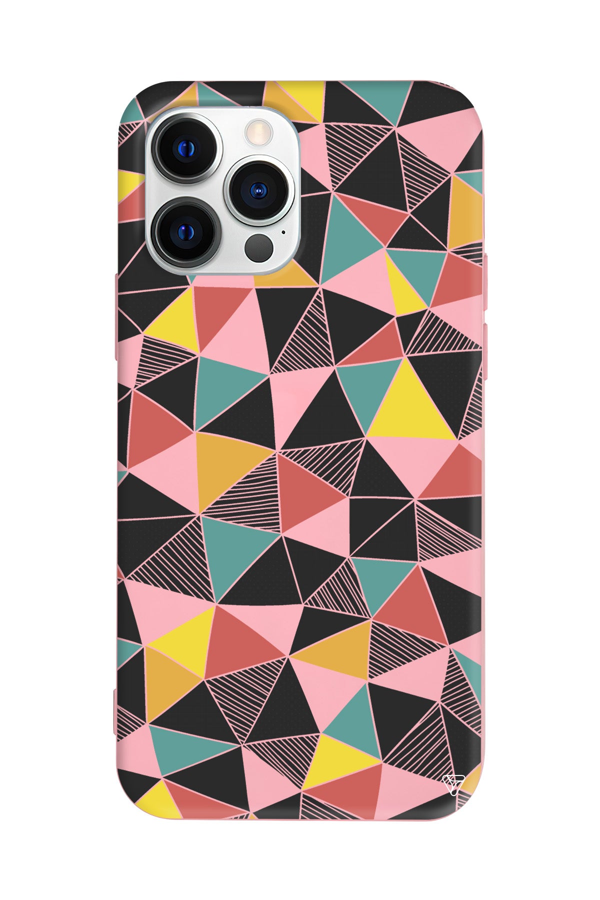 Mosaic Lansman Model İçi Kadife Silikon Telefon Kılıfı