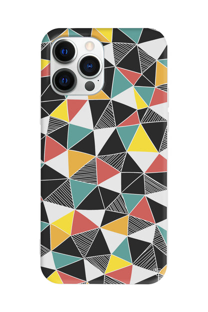 Mosaic Lansman Model İçi Kadife Silikon Telefon Kılıfı