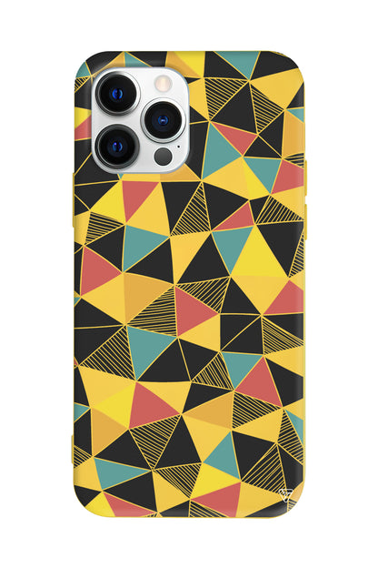 Mosaic Lansman Model İçi Kadife Silikon Telefon Kılıfı