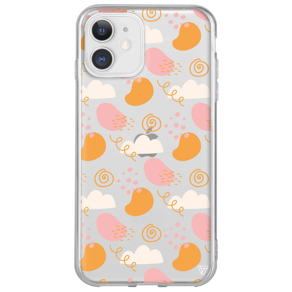 Abstract Lansman Model İçi Kadife Silikon Telefon Kılıfı