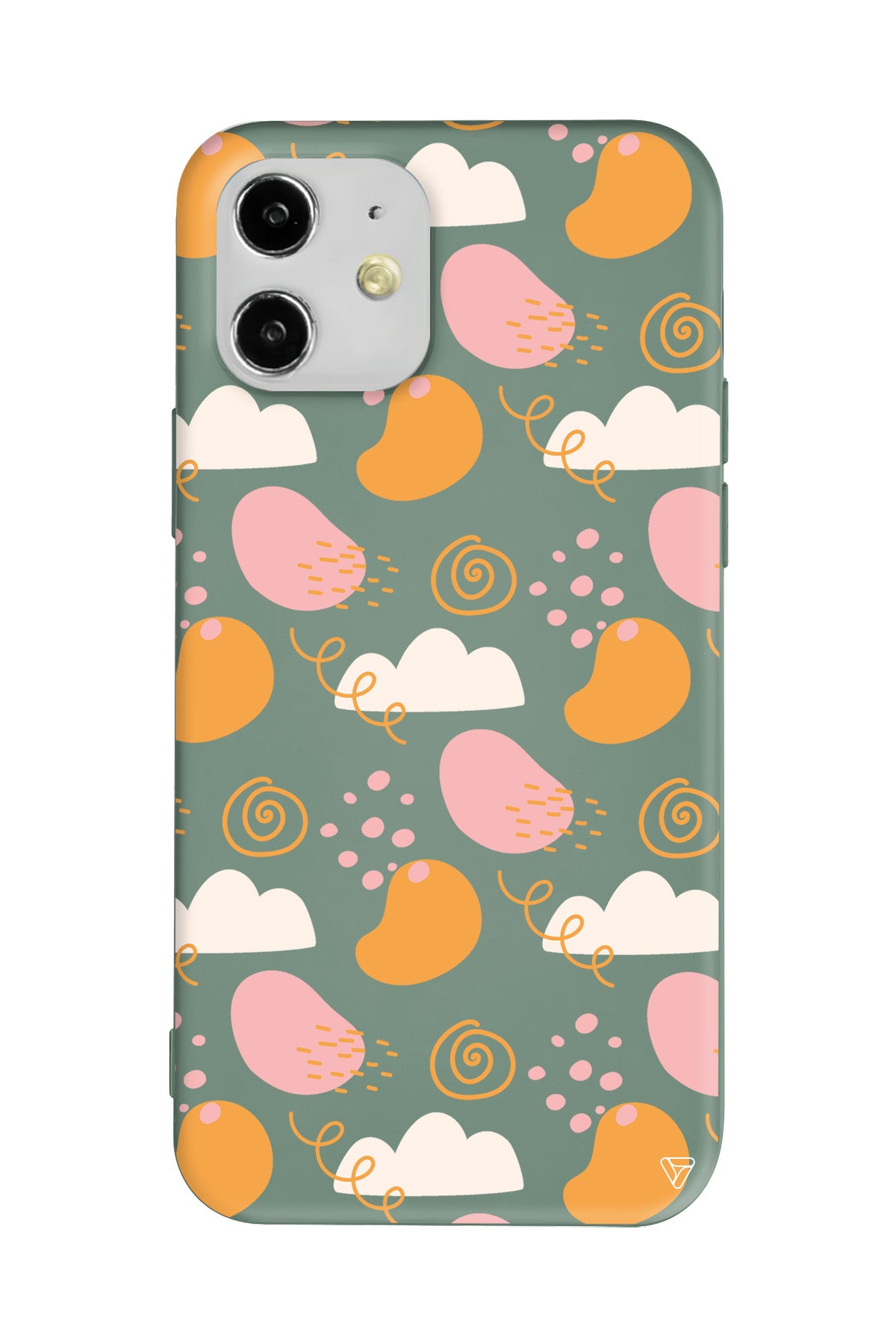 Abstract Lansman Model İçi Kadife Silikon Telefon Kılıfı