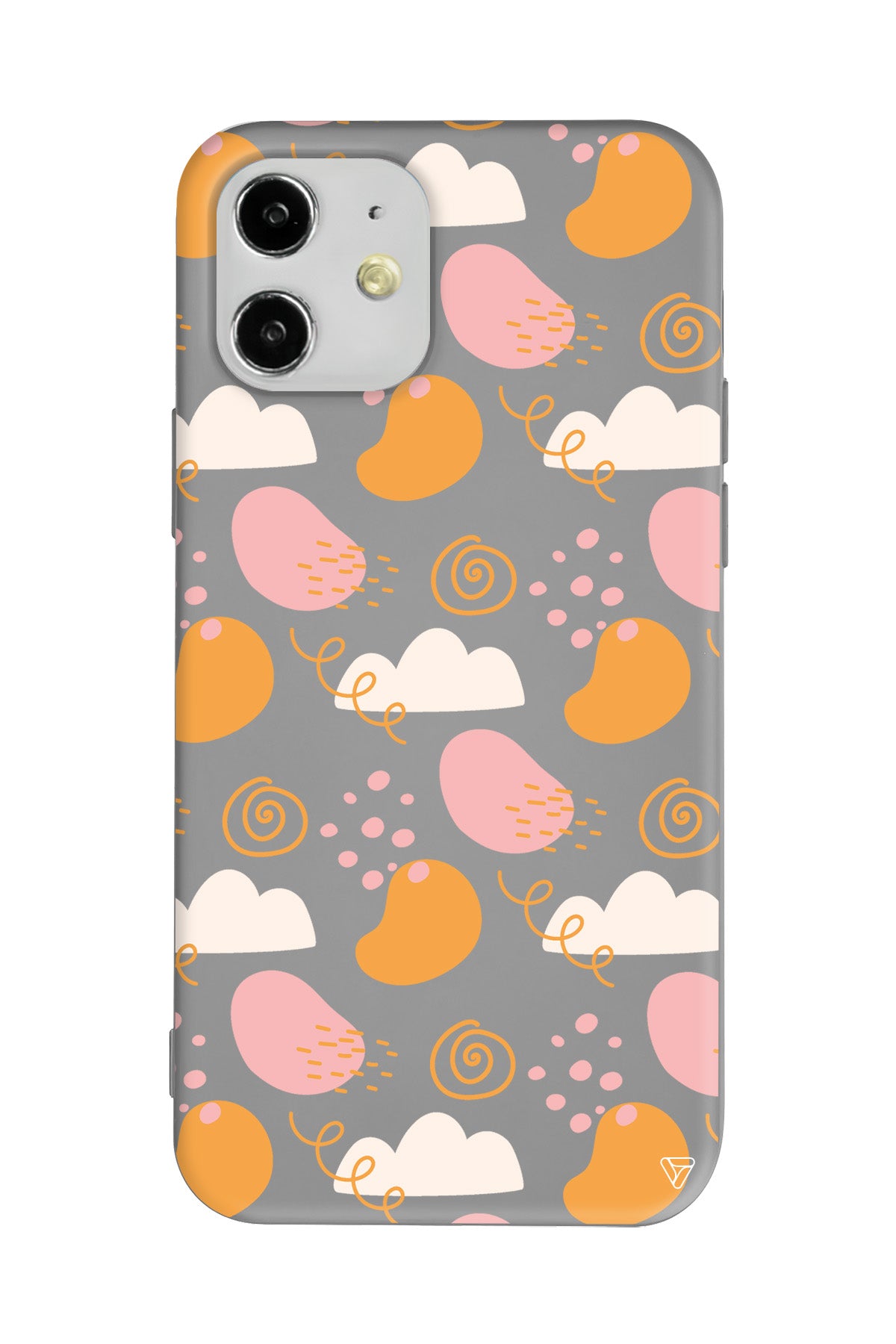 Abstract Lansman Model İçi Kadife Silikon Telefon Kılıfı