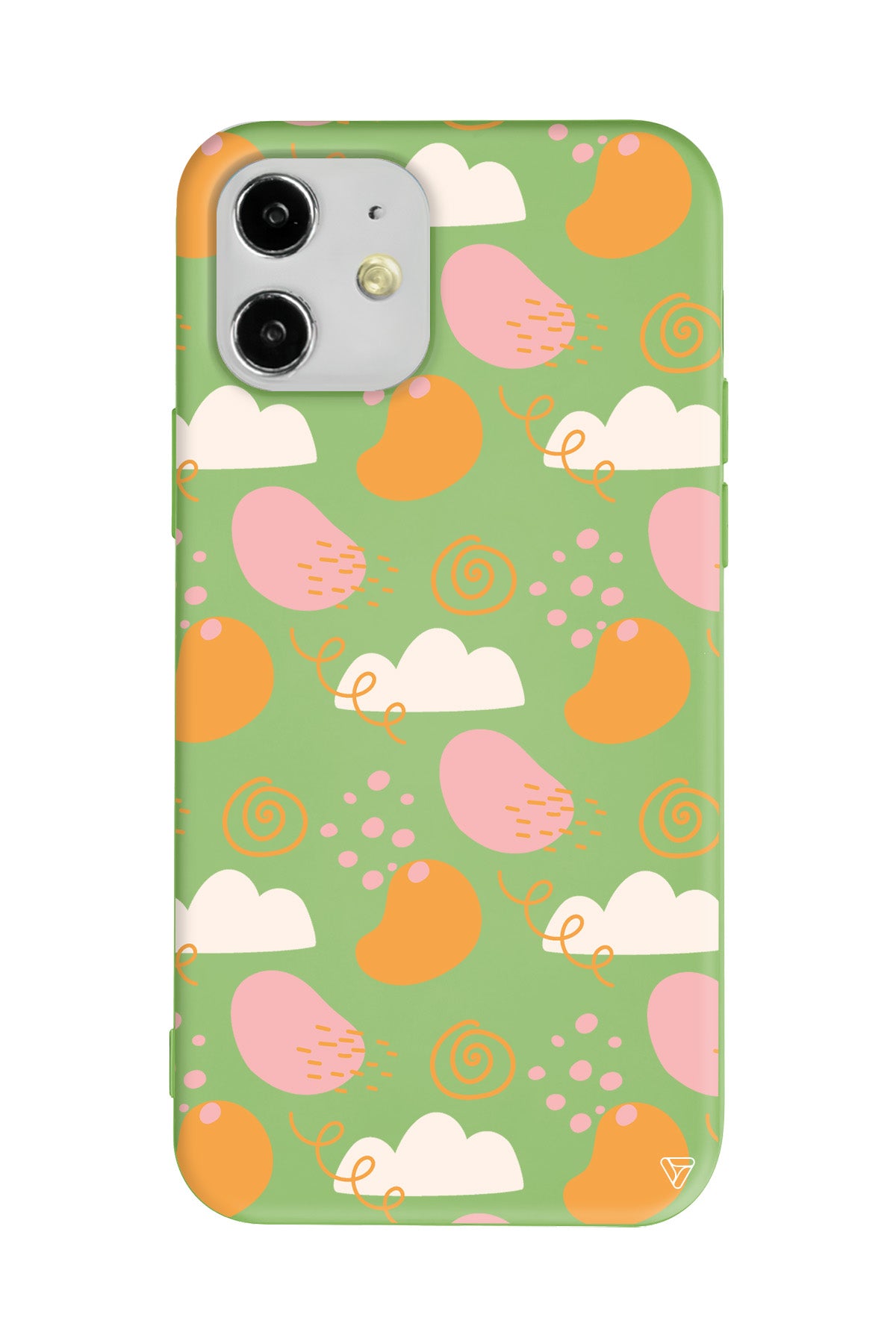 Abstract Lansman Model İçi Kadife Silikon Telefon Kılıfı