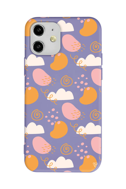 Abstract Lansman Model İçi Kadife Silikon Telefon Kılıfı