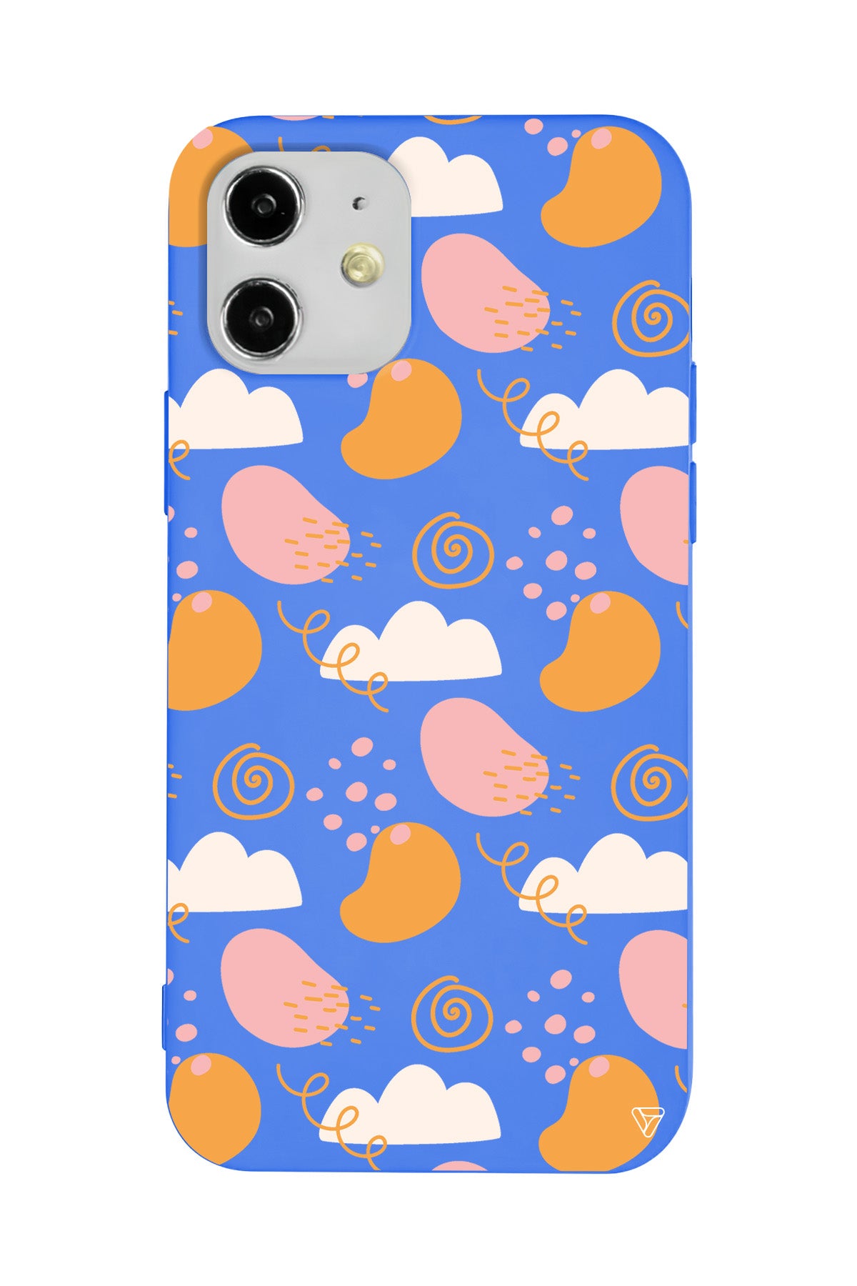 Abstract Lansman Model İçi Kadife Silikon Telefon Kılıfı