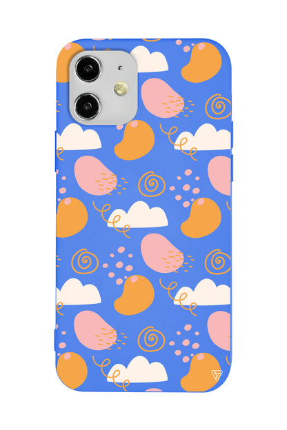 Abstract Lansman Model İçi Kadife Silikon Telefon Kılıfı