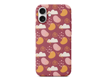 Abstract Lansman Model İçi Kadife Silikon Telefon Kılıfı