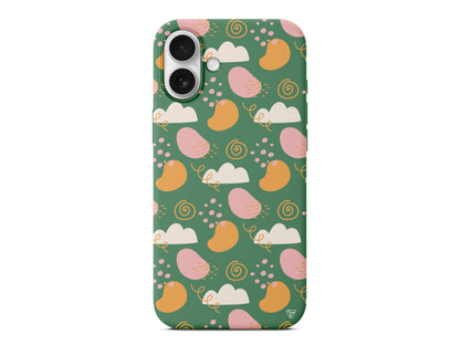 Abstract Lansman Model İçi Kadife Silikon Telefon Kılıfı