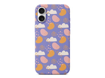 Abstract Lansman Model İçi Kadife Silikon Telefon Kılıfı