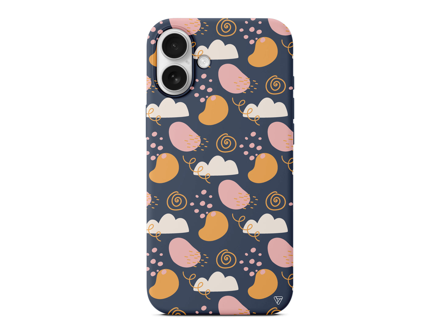 Abstract Lansman Model İçi Kadife Silikon Telefon Kılıfı