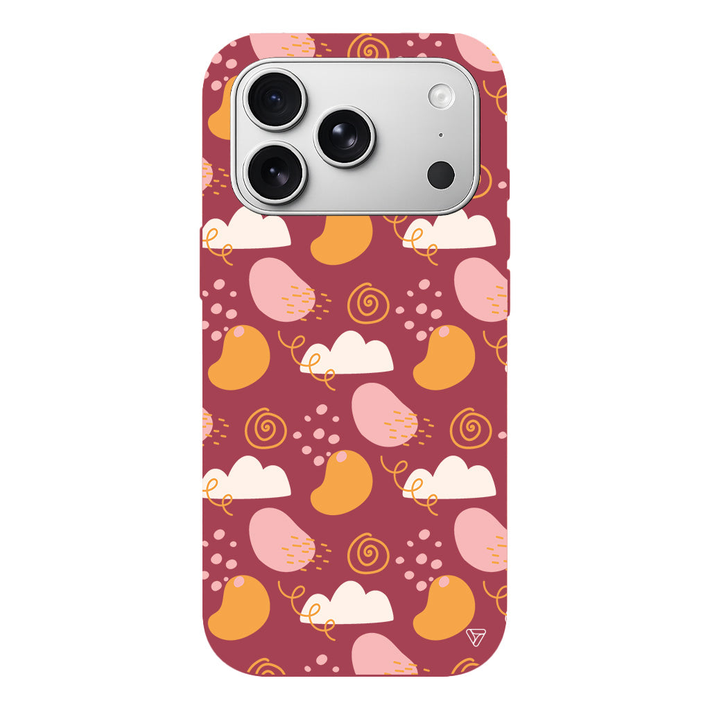 Abstract Lansman Model İçi Kadife Silikon Telefon Kılıfı