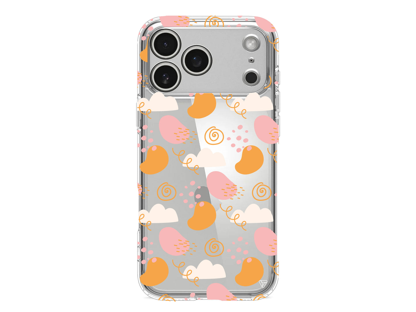 Abstract Lansman Model İçi Kadife Silikon Telefon Kılıfı