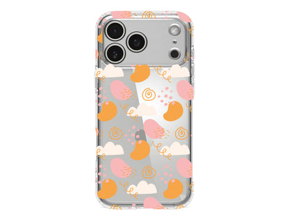 Abstract Lansman Model İçi Kadife Silikon Telefon Kılıfı