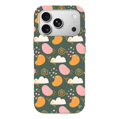 Abstract Lansman Model İçi Kadife Silikon Telefon Kılıfı