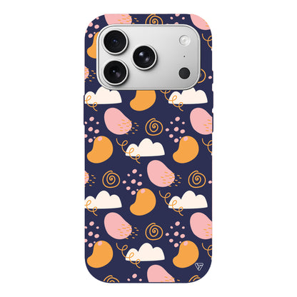 Abstract Lansman Model İçi Kadife Silikon Telefon Kılıfı