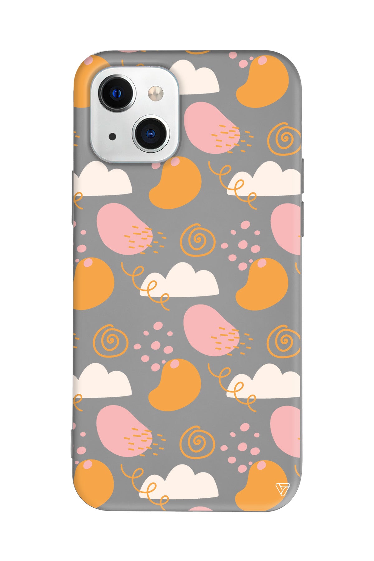 Abstract Lansman Model İçi Kadife Silikon Telefon Kılıfı