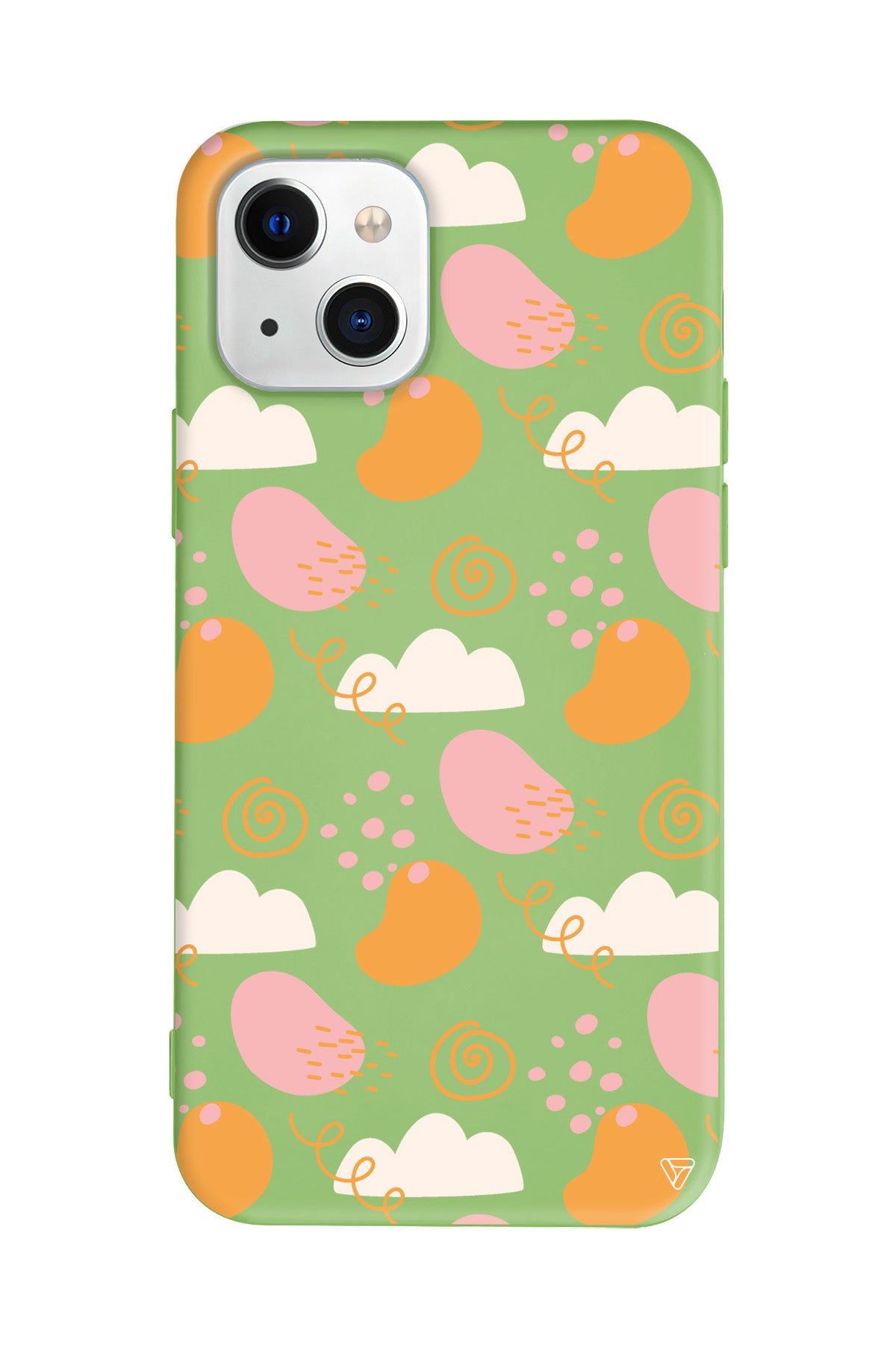 Abstract Lansman Model İçi Kadife Silikon Telefon Kılıfı