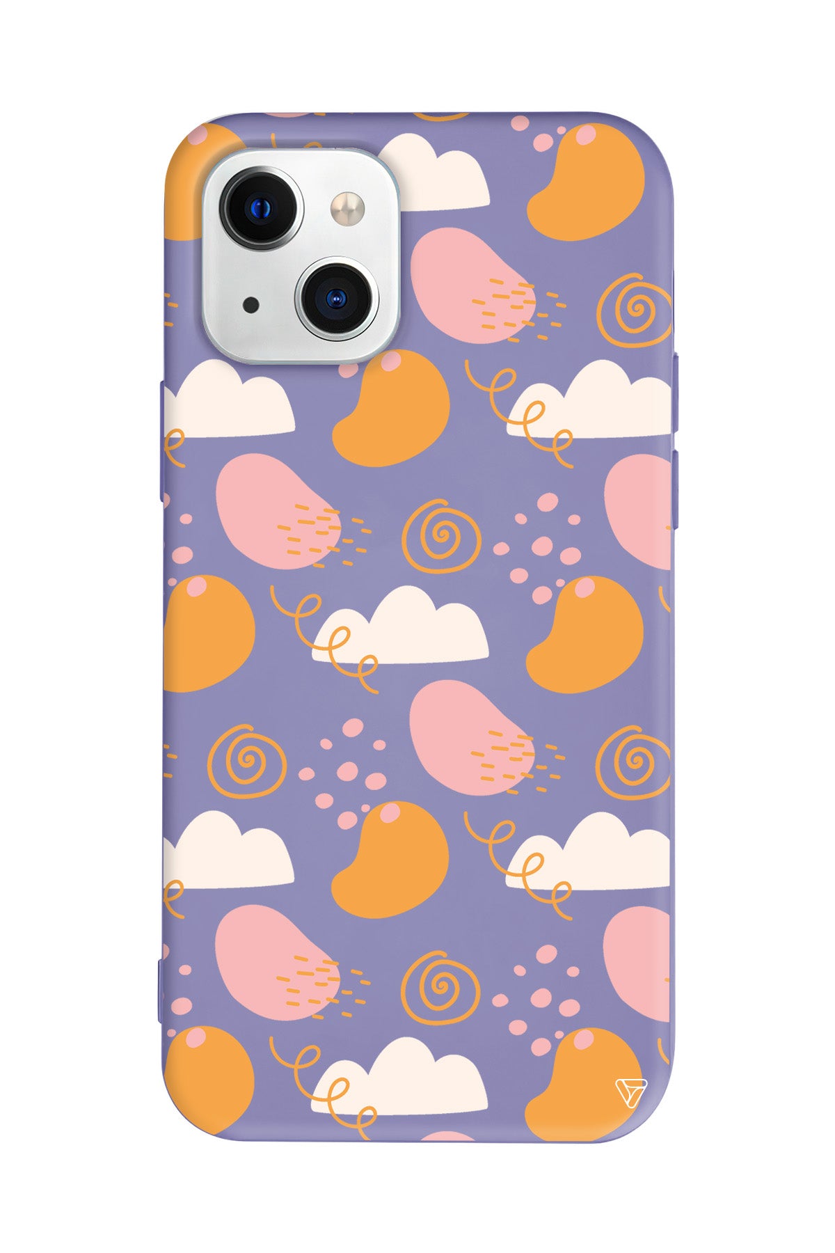 Abstract Lansman Model İçi Kadife Silikon Telefon Kılıfı