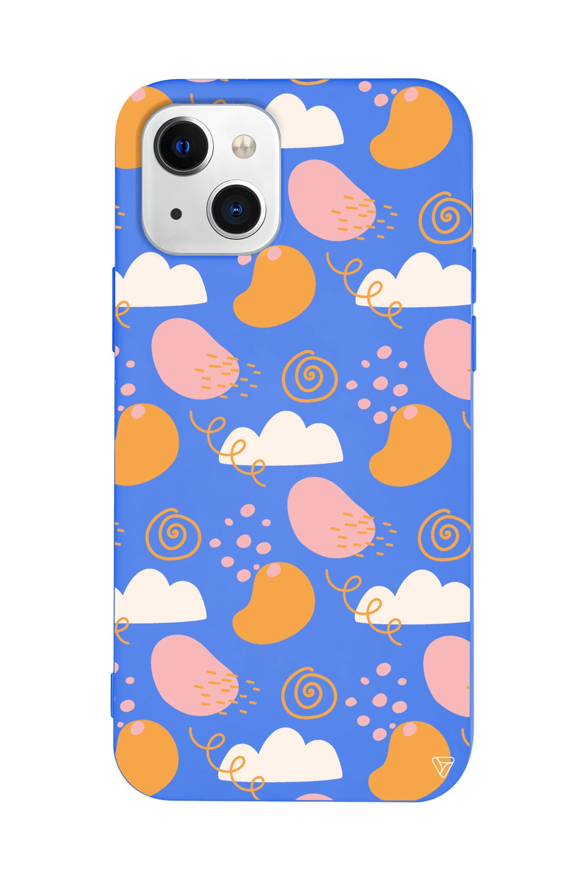 Abstract Lansman Model İçi Kadife Silikon Telefon Kılıfı