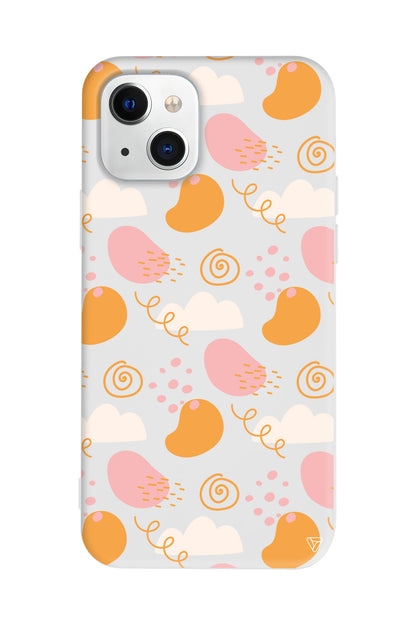 Abstract Lansman Model İçi Kadife Silikon Telefon Kılıfı