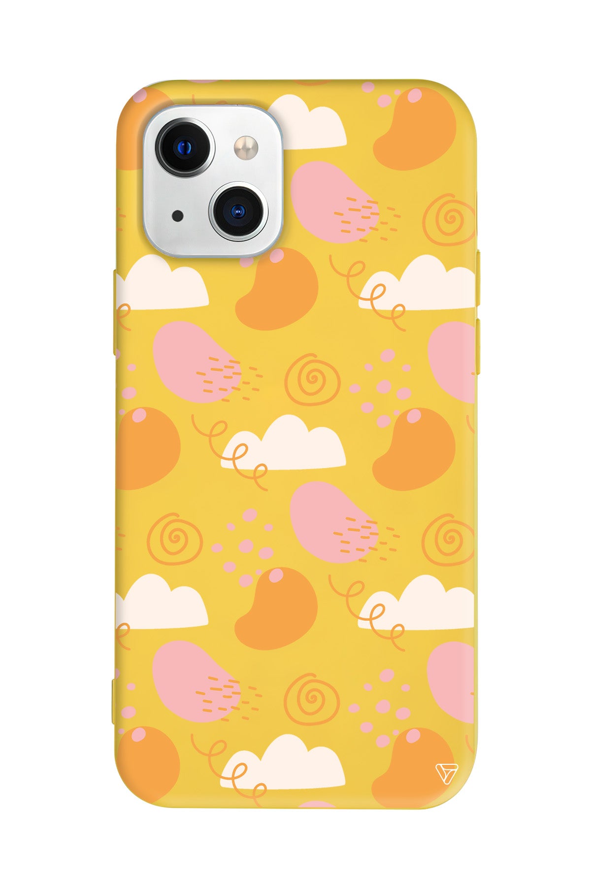 Abstract Lansman Model İçi Kadife Silikon Telefon Kılıfı