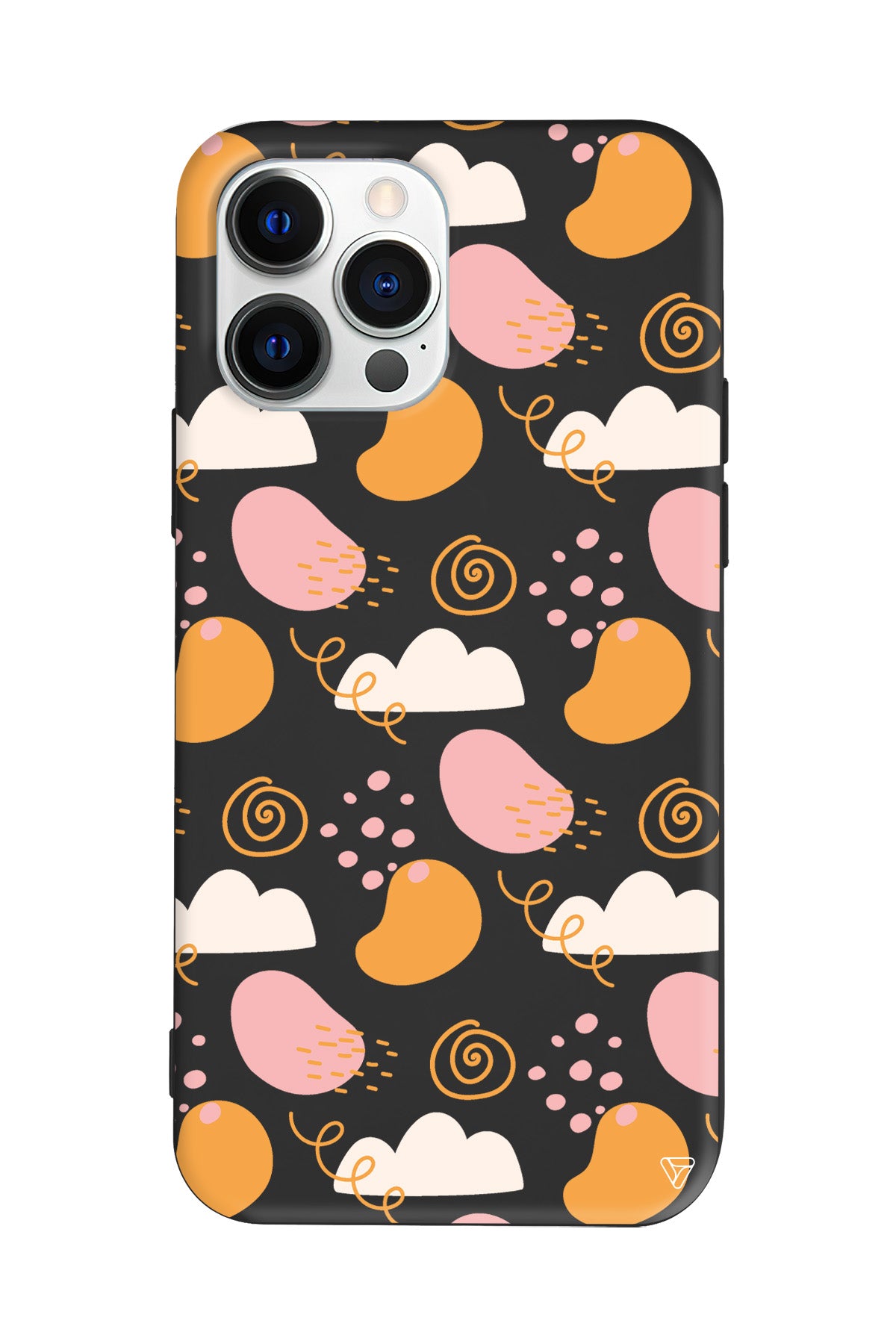 Abstract Lansman Model İçi Kadife Silikon Telefon Kılıfı