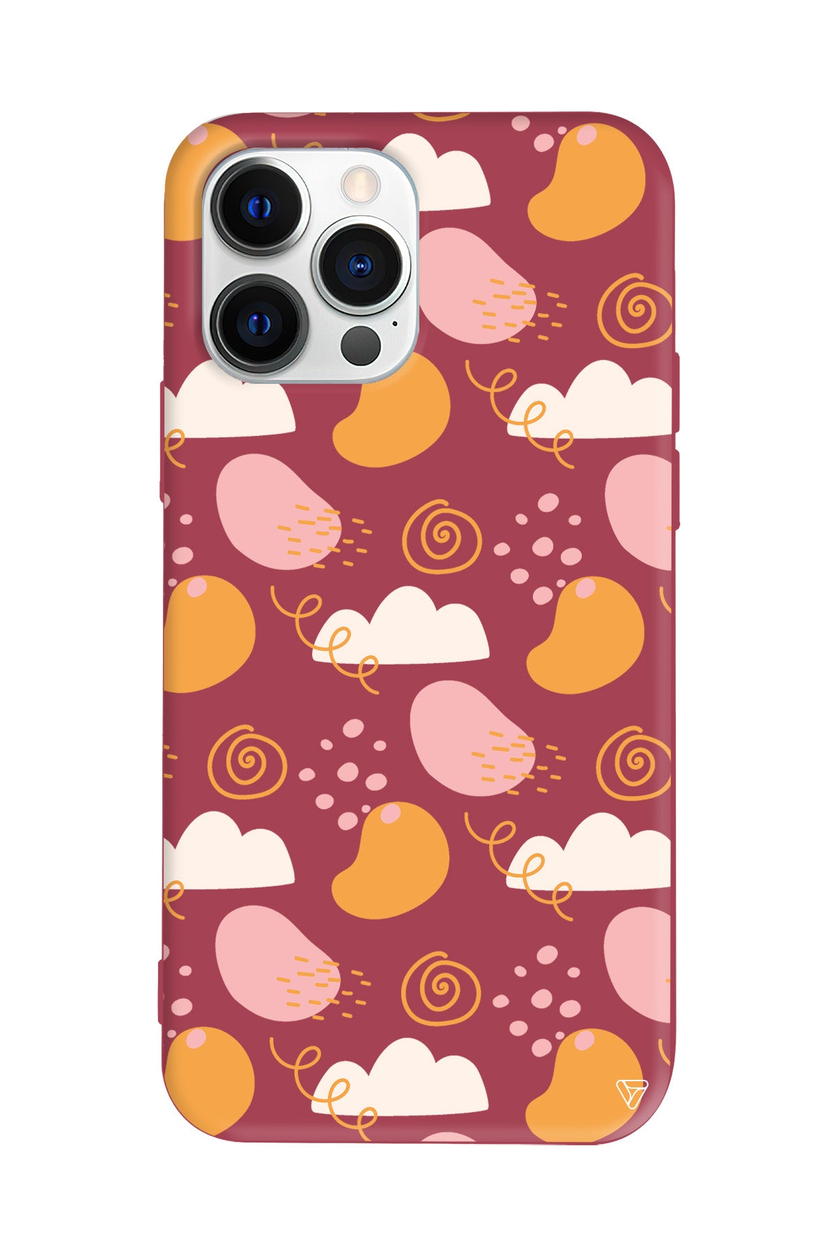 Abstract Lansman Model İçi Kadife Silikon Telefon Kılıfı