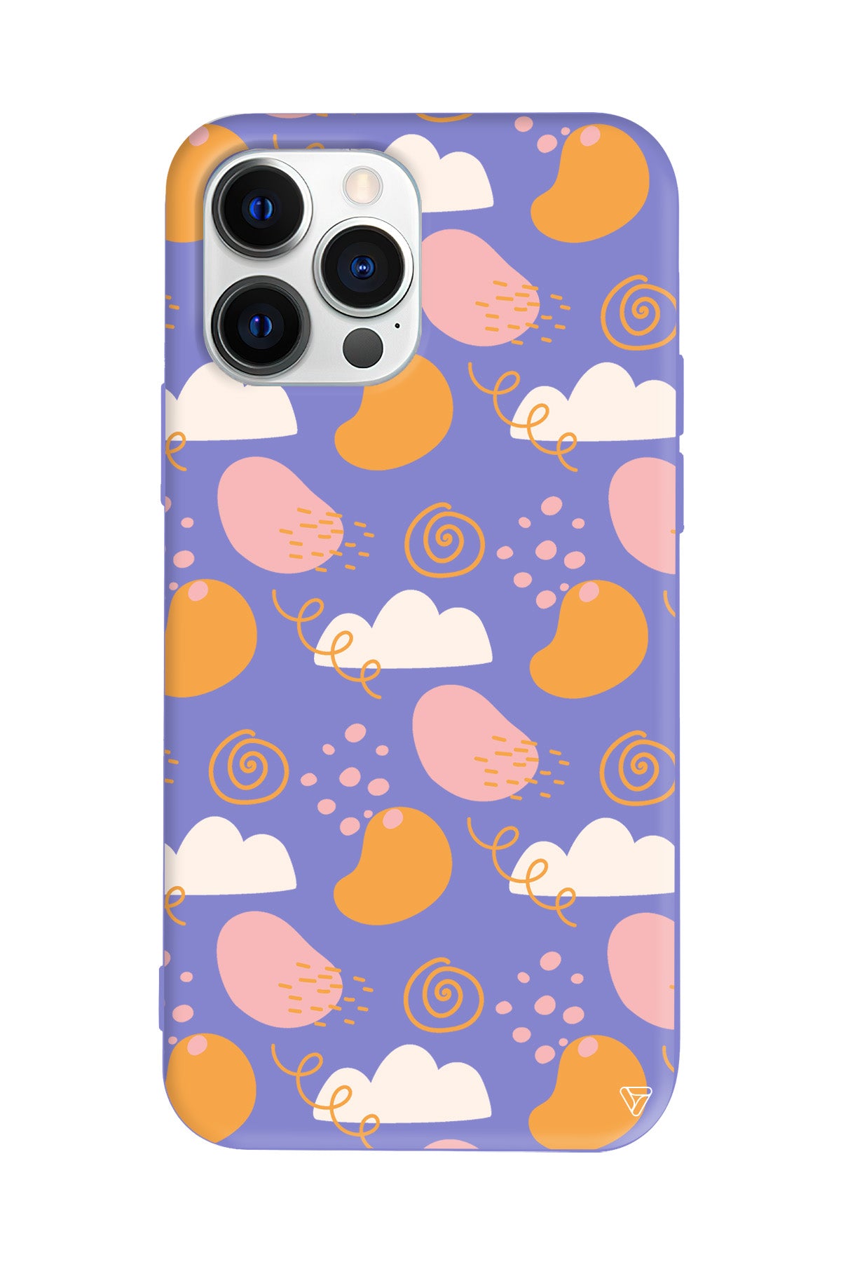 Abstract Lansman Model İçi Kadife Silikon Telefon Kılıfı