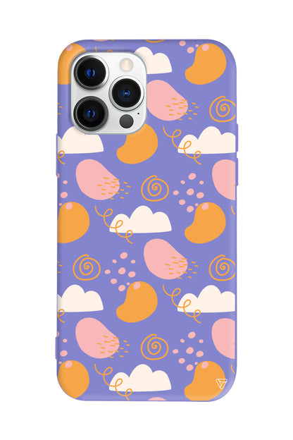 Abstract Lansman Model İçi Kadife Silikon Telefon Kılıfı