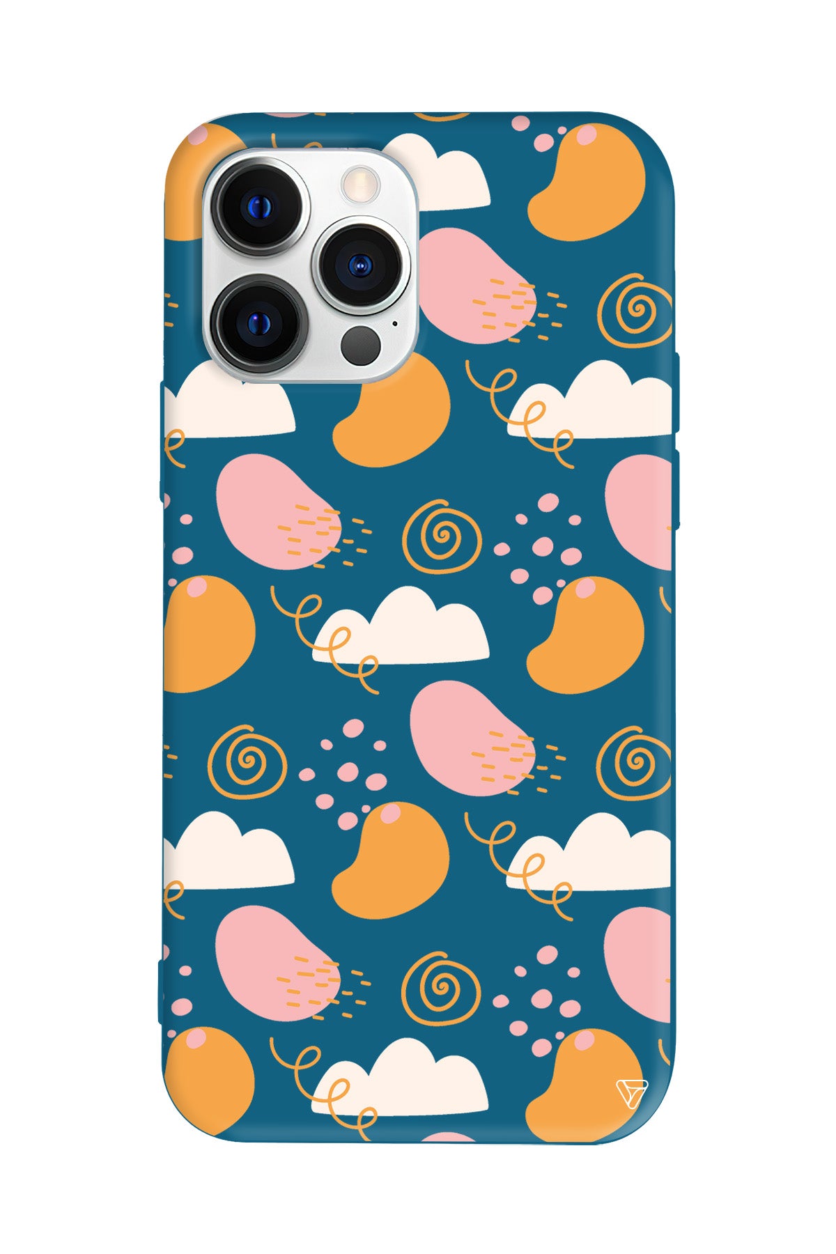 Abstract Lansman Model İçi Kadife Silikon Telefon Kılıfı