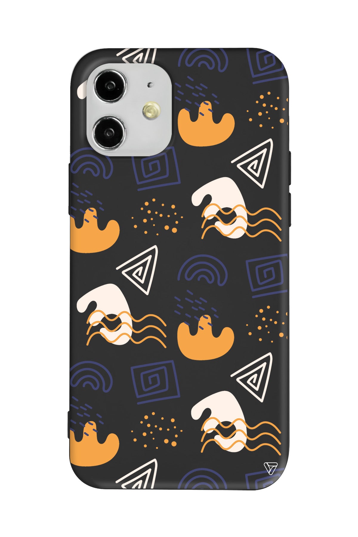 Abstract 2 Lansman Model İçi Kadife Silikon Telefon Kılıfı