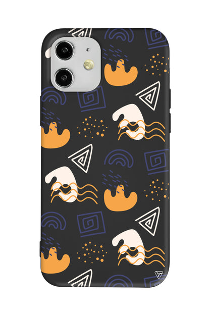 Abstract 2 Lansman Model İçi Kadife Silikon Telefon Kılıfı