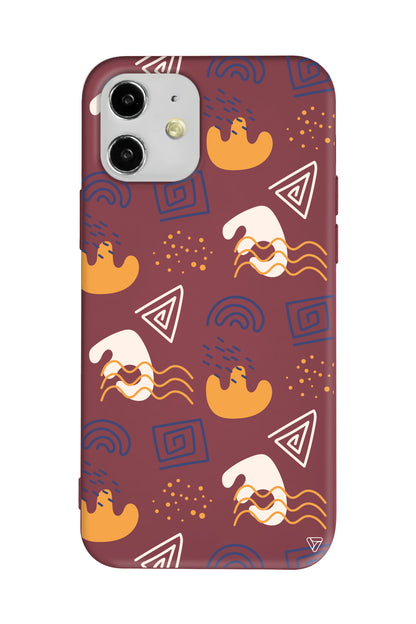 Abstract 2 Lansman Model İçi Kadife Silikon Telefon Kılıfı