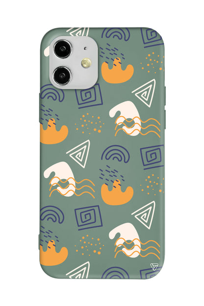 Abstract 2 Lansman Model İçi Kadife Silikon Telefon Kılıfı