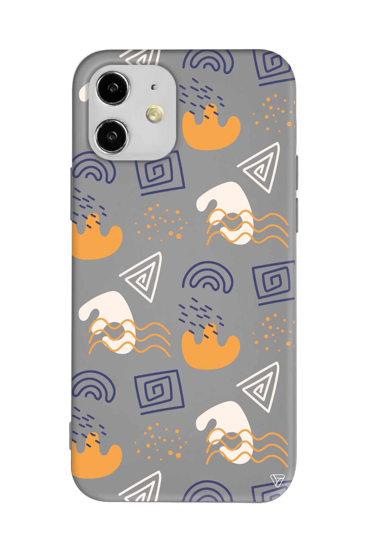 Abstract 2 Lansman Model İçi Kadife Silikon Telefon Kılıfı