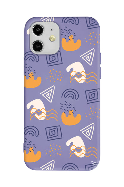 Abstract 2 Lansman Model İçi Kadife Silikon Telefon Kılıfı