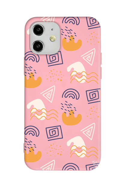 Abstract 2 Lansman Model İçi Kadife Silikon Telefon Kılıfı