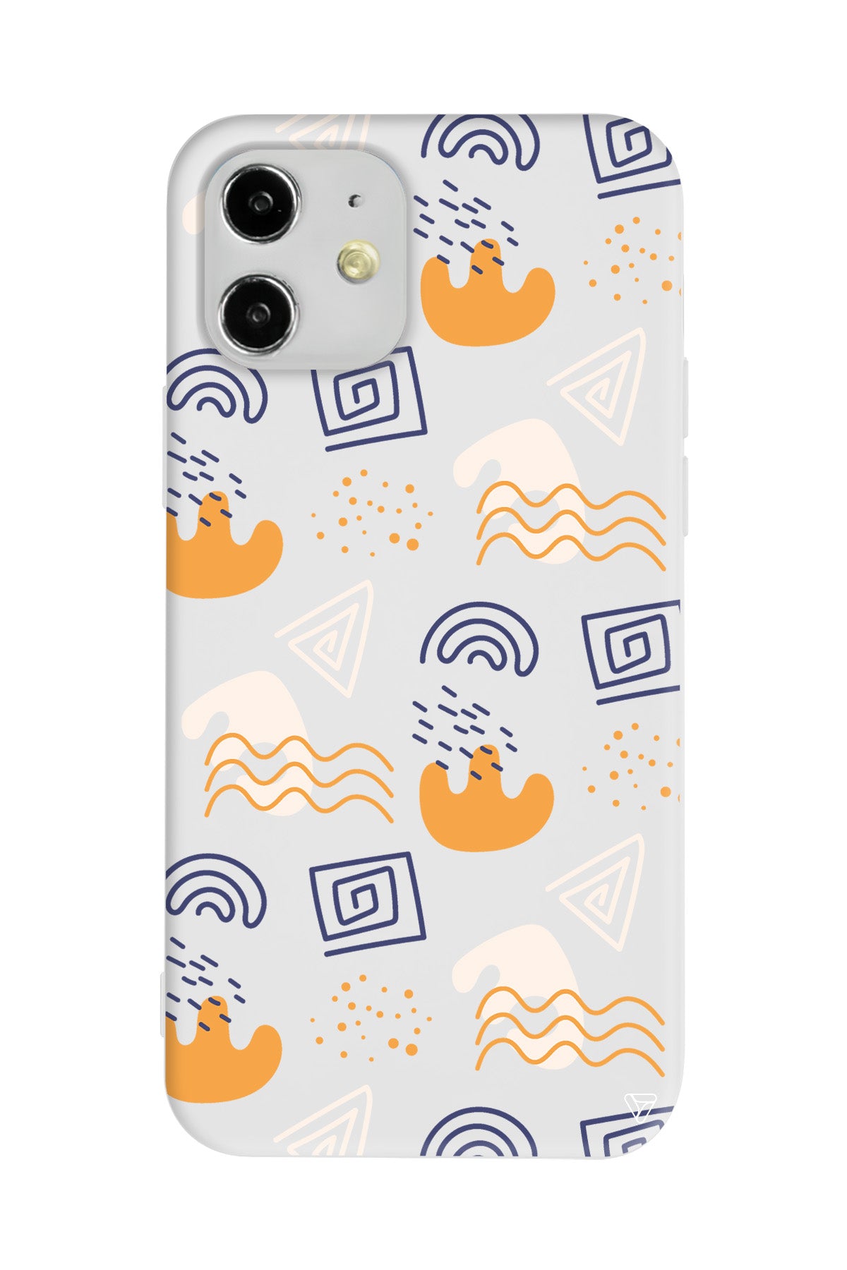 Abstract 2 Lansman Model İçi Kadife Silikon Telefon Kılıfı