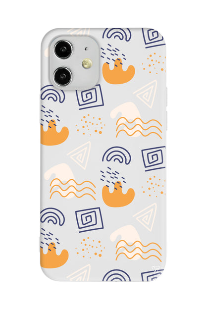 Abstract 2 Lansman Model İçi Kadife Silikon Telefon Kılıfı