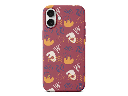 Abstract 2 Lansman Model İçi Kadife Silikon Telefon Kılıfı