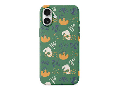 Abstract 2 Lansman Model İçi Kadife Silikon Telefon Kılıfı