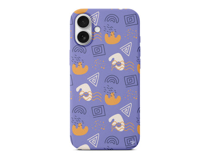 Abstract 2 Lansman Model İçi Kadife Silikon Telefon Kılıfı