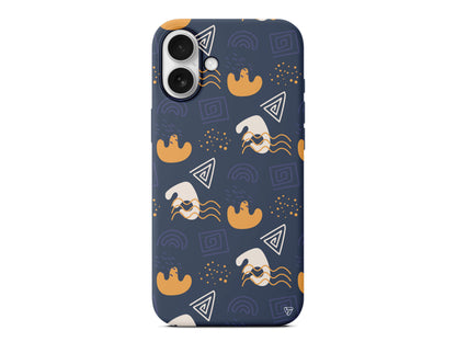 Abstract 2 Lansman Model İçi Kadife Silikon Telefon Kılıfı