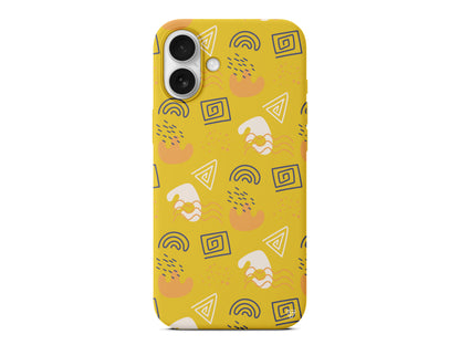 Abstract 2 Lansman Model İçi Kadife Silikon Telefon Kılıfı